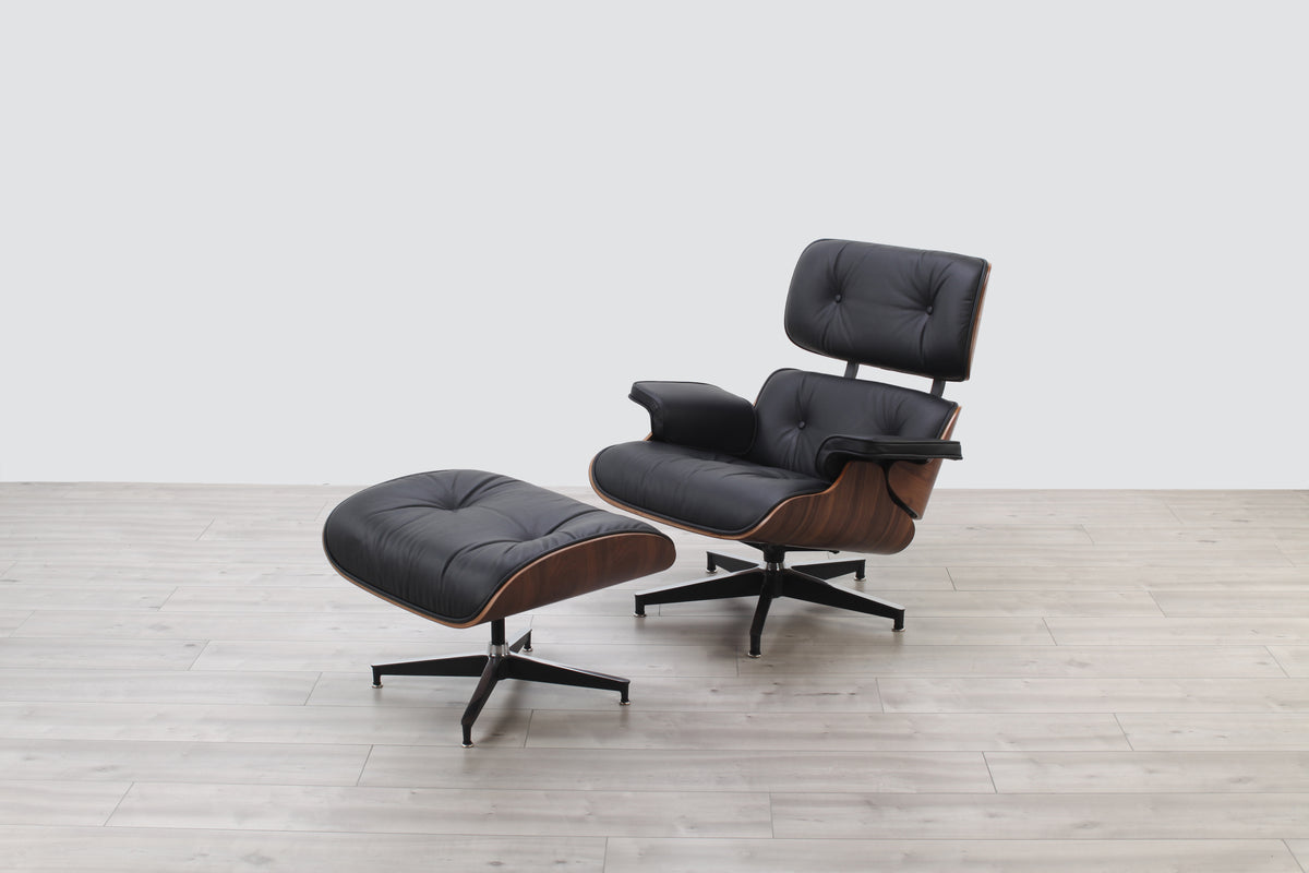 EamesLoungeChairandOttomanBlac
