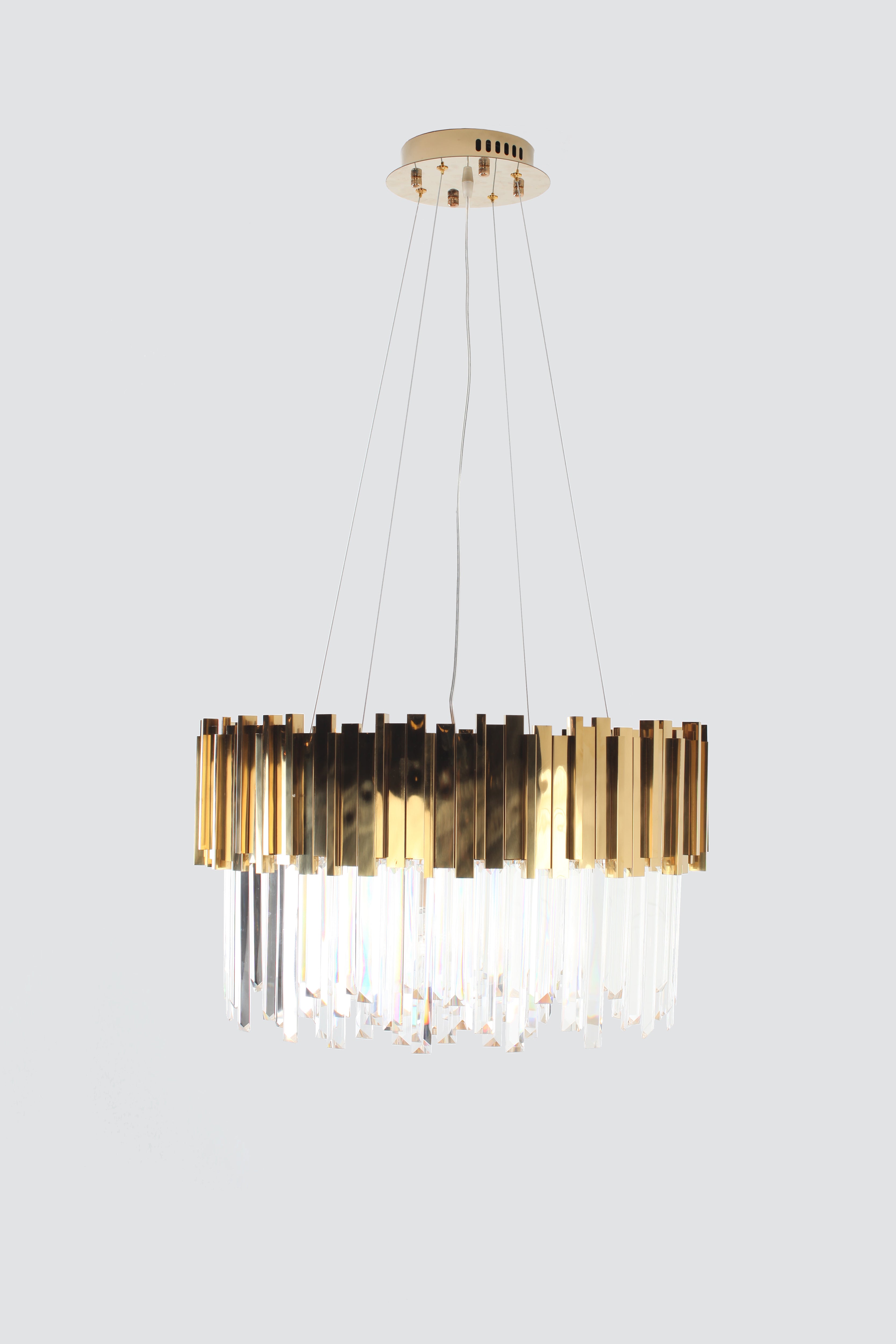 Brass Crystal Chandelier – Modern Concept