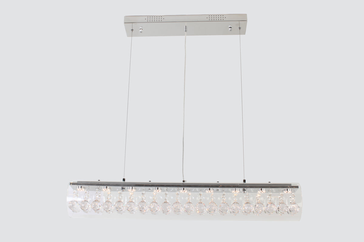 Multi Crystal Large Tube LED Light – Modern Concept