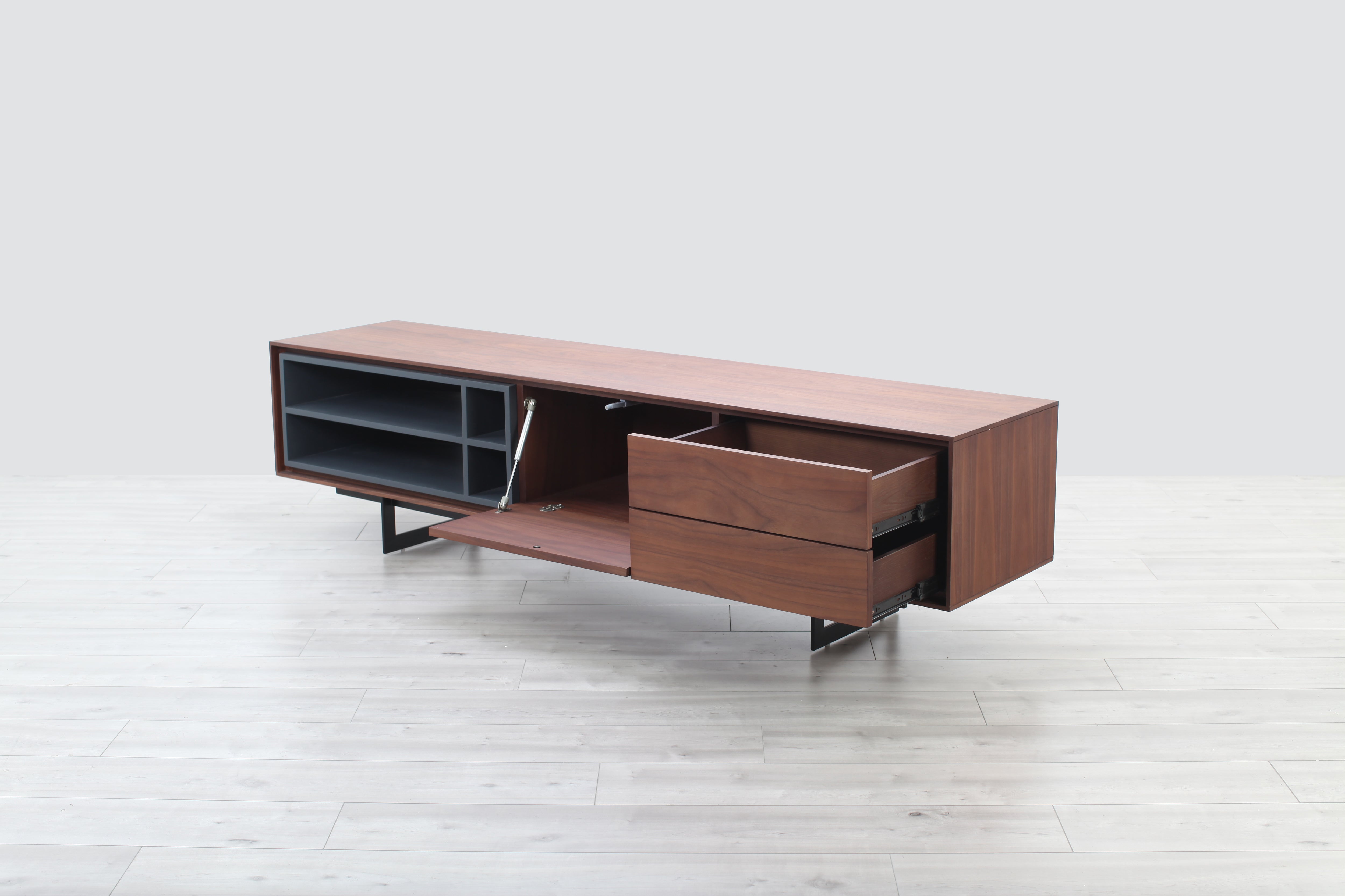 Riley Modern Walnut TV Stand – Modern Concept